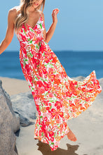 Lade das Bild in den Galerie-Viewer, Ärmelloses Maxi-Wickelkleid mit Taillengürtel
