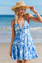Lade das Bild in den Galerie-Viewer, Ärmelloses Blumiges Minikleid
