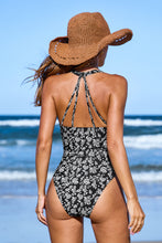 Lade das Bild in den Galerie-Viewer, Floraler Breite Träger Badeanzug
