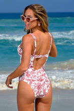 Lade das Bild in den Galerie-Viewer, Eco Floraler Geformte Cups Bügel-Badeanzug
