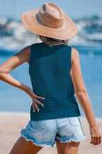 Lade das Bild in den Galerie-Viewer, Aquafarbenes Ärmelloses Strand-Top
