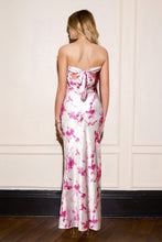 Lade das Bild in den Galerie-Viewer, ?rmelloses Maxi-Bandeaukleid mit Blumenmuster
