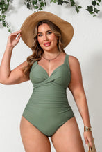 Lade das Bild in den Galerie-Viewer, Curvy Große Größen Verstellbare Träger Badeanzug
