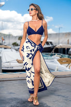 Lade das Bild in den Galerie-Viewer, Abstrakter Strand-Sarong mit seitlicher Bindung
