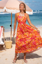 Lade das Bild in den Galerie-Viewer, Abstraktes Maxikleid mit Cut-Outs
