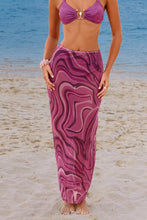 Lade das Bild in den Galerie-Viewer, Abstrakter Transparenter Strick-Strand-Sarong
