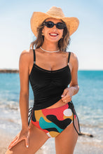 Lade das Bild in den Galerie-Viewer, Abstraktes High-Waist Tankini-Set
