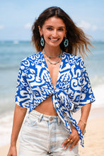 Lade das Bild in den Galerie-Viewer, Abstraktes Tiefer Ausschnitt Strandtop
