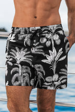 Lade das Bild in den Galerie-Viewer, Tropische Herren-Badehose mit Palmenmuster
