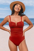 Lade das Bild in den Galerie-Viewer, V-Draht Magic-Bauchweg-Badeanzug Mittlerer Halt
