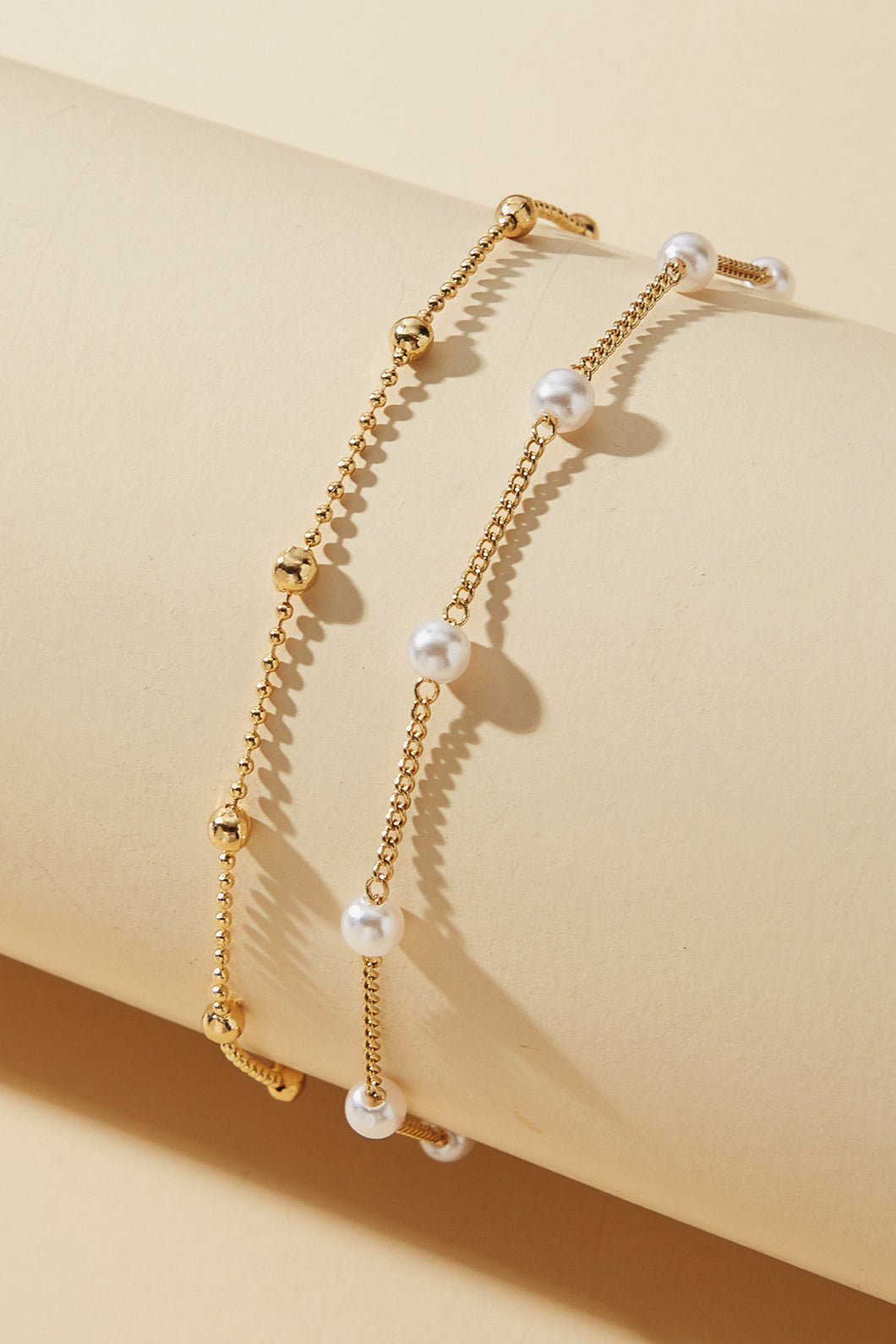 Armband-Set mit Kunstperlen