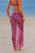 Lade das Bild in den Galerie-Viewer, Abstrakter Transparenter Strick-Strand-Sarong
