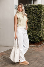 Lade das Bild in den Galerie-Viewer, Ärmellose Rollkragen Strick-Weste
