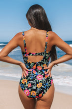 Lade das Bild in den Galerie-Viewer, Retro Shape-Bauchweg-Badeanzug mit Rückenausschnitt
